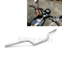 Универсальный 7/" 22 мм мотоциклетный Ретро черный/Хромированный трекер руль для Honda Yamaha Suzuki Кафе Racer Chopper на заказ