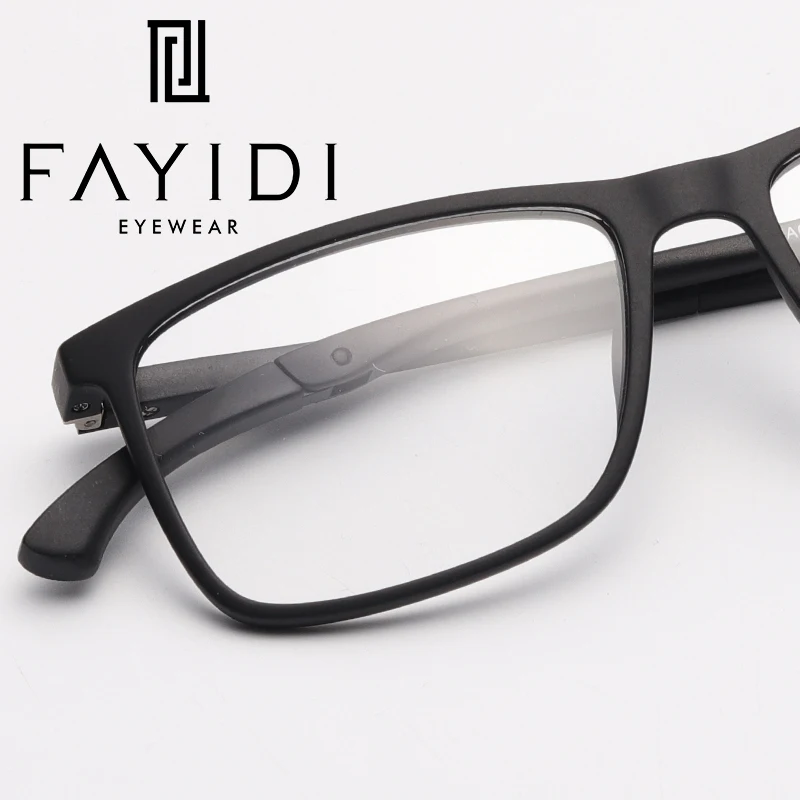 

TR90 Men Eyeglass Frame Retro Myopia Optical Lenses Compter Transparent Glasses Frames For Men #MA09-06