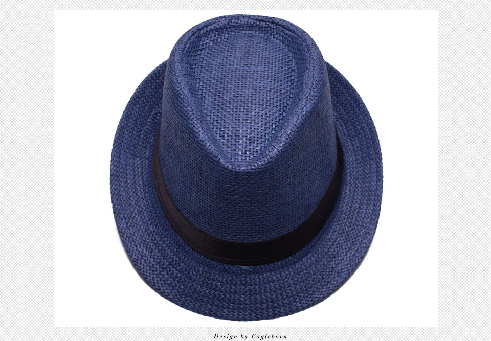 Eagleborn Соломенная шляпка Мужская Женская Формальная джазовая Кепка s Мужская Панамы пляжная шляпа от солнца Мужская трендовая ковбойская танцевальная фетровая кепки