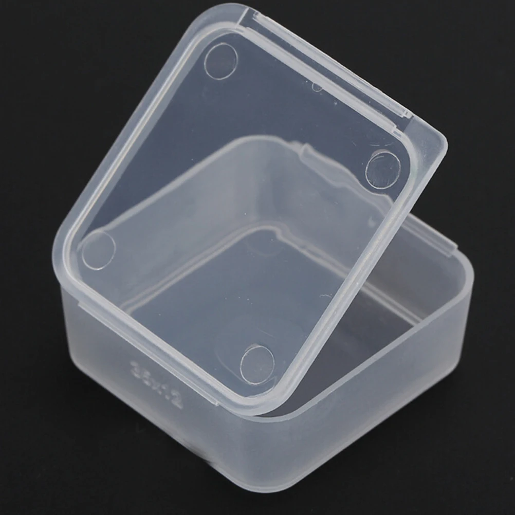 5pcs Plastic Clear Transpa Collection Container Case With Lid 5pcs Plastic Clear Transpa