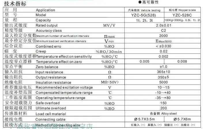 GUANG CE YZC-528C крюк весы 100 200 300 500 1 т 2 тонн S натяжения и сжатия тензодатчика