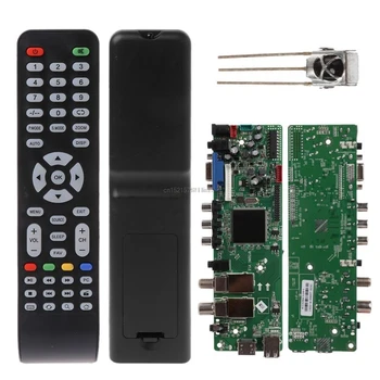 

DVB-S2 DVB-T2 DVB-C Digital Signal ATV Maple Driver LCD Remote Control Board Launcher Universal Dual USB Media