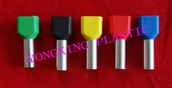 

1000PCS/ TE2508 2X2.5mm2insulated twin cord terminal Bootlace Ferrules kit set Wire Copper Crimp Connector Pin End Terminal