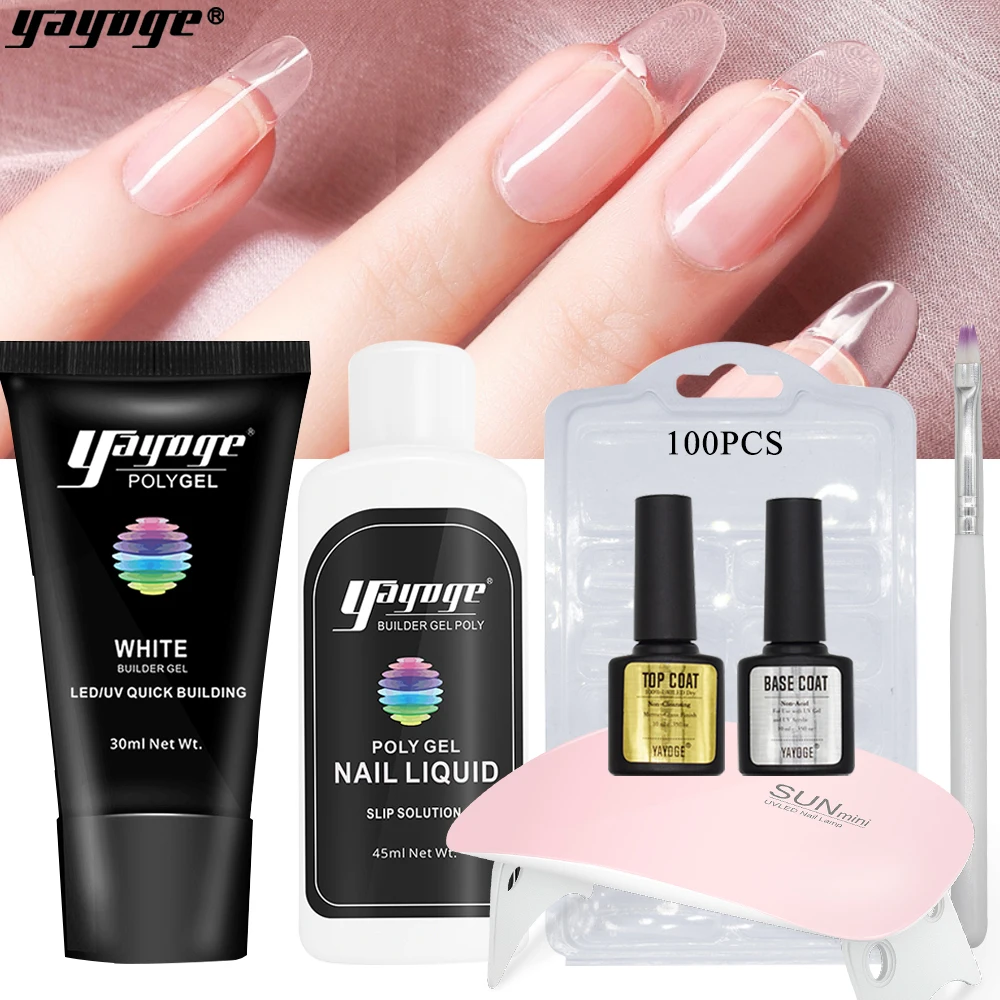 Yayoge Poly Gel Kit Nail Polish Art UV Gel Varnish For Nail Extension a Set Of Gel Lacquer Quick