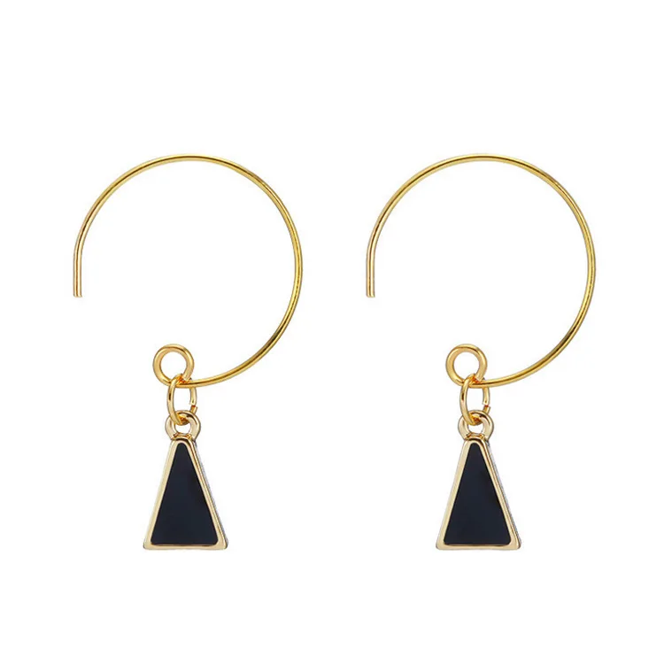 Женские Треугольные Серьги Boucles D'oreilles Pour Les Femmes простые геометрические серьги