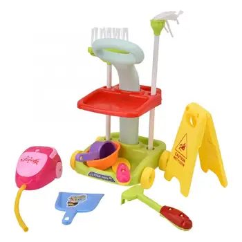 

14pcs=1lot Doll Household Cleaning Tools Set for 18 inch Doll Kids Toy Mini Doll Cleaning Accessories Play House Toys