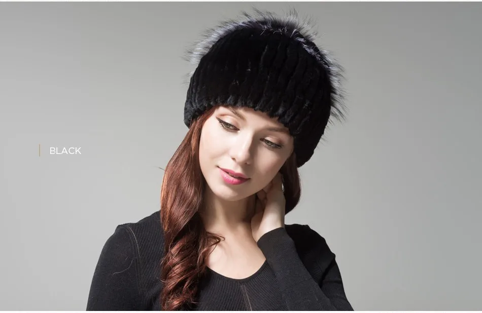 fur woman winter hats PCM009 (25)