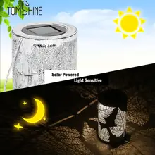 Tomshine светодиодный светильник на солнечных батареях для сада теплый белый IP44 перезаряжаемый портативный беспроводной для сада патио двора открытый