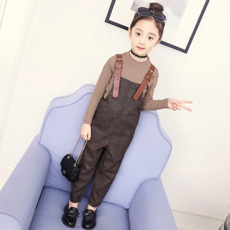 

Children's Suit Girl Spring Set 3-8 Years Old Young Lady Rustic Style Tops And Pants 2018 New Tide Jacket Pants