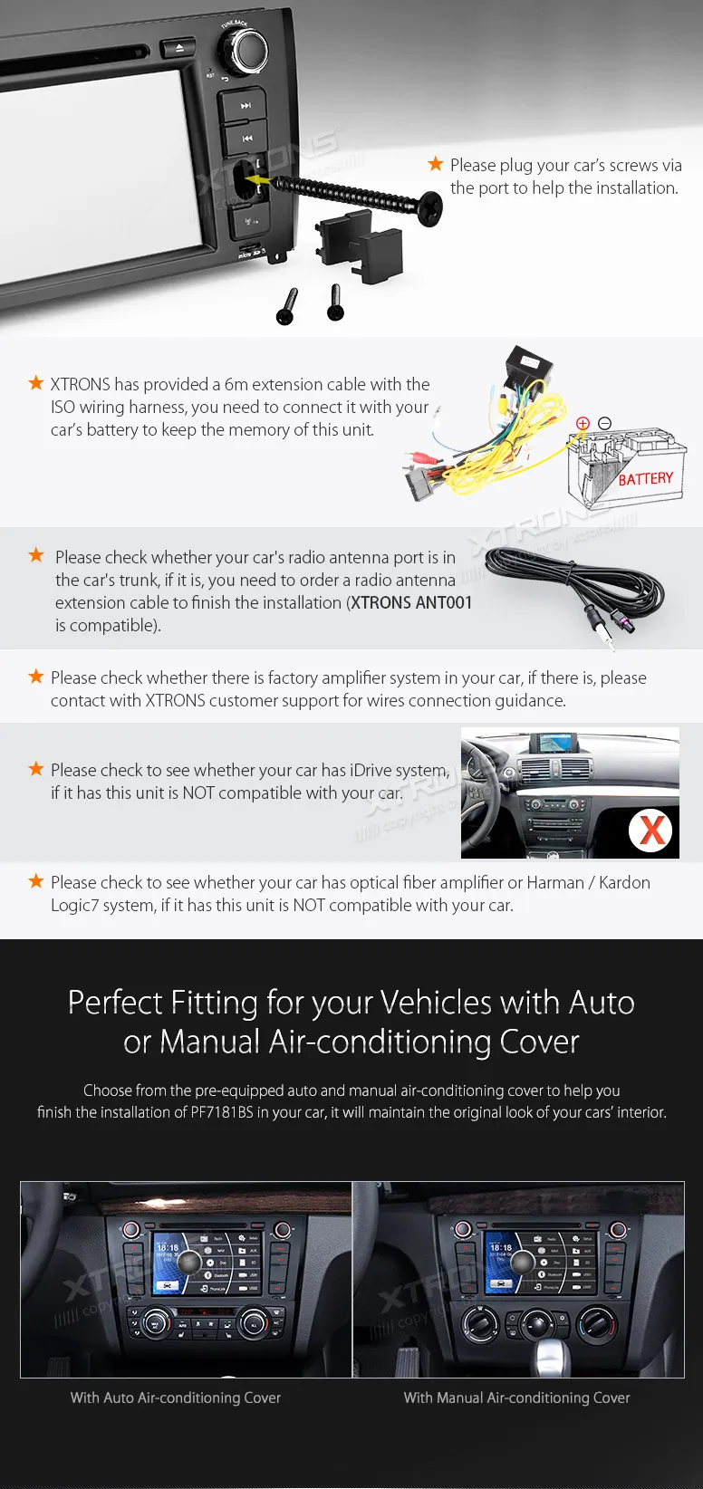 Clearance XTRONS 7 inch HD Digital Touch Screen Dual CANbus GPS Navigation Steering Wheel 1din Car DVD Player for BMW 1 Series E81 E82 E88 4 Clearance XTRONS 7 inch HD Digital Touch Screen Dual CANbus GPS Navigation Steering Wheel 1din Car DVD Player for BMW 1 Series E81 E82 E88 4