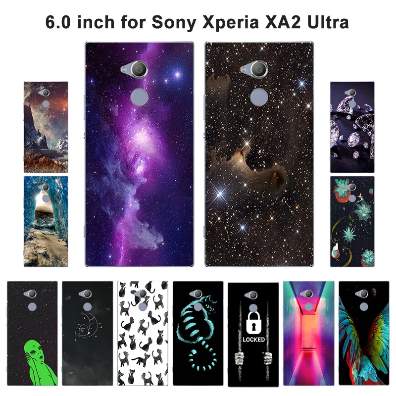 Чехлы для телефонов Sony Xperia XA2 Ultra 6 0 дюйма из ТПУ с рисунком туманности Сверхмягкие