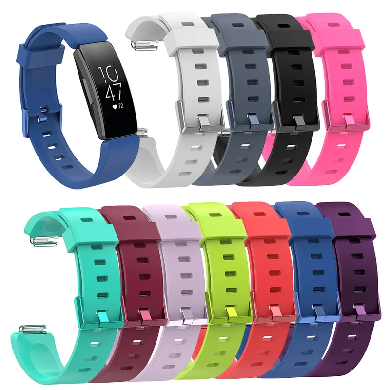 

Replacement smart Watch Strap Band For Fit bit Inspire/Inspire HR soft Silicone strap S L size for men women Bracelet Wristband