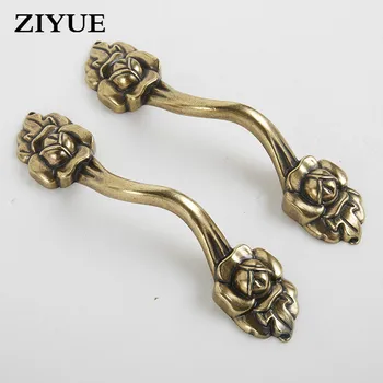 

2PCS/Lot Free Shipping Small Drawer Handle Zinc Alloy Antique Furniture Cabinet Door Handle Cabinet Double Handle