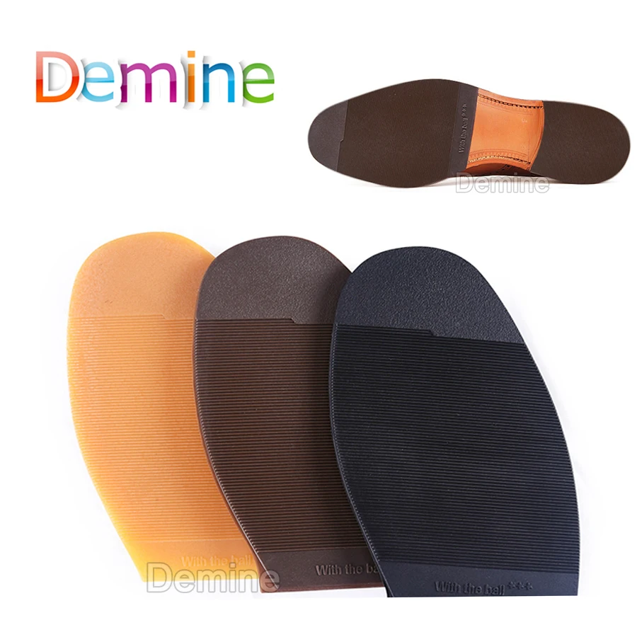 Rubber Shoe Soles Repair for Men Leather Shoes Anti Slip Ground Grip Half Outsoles Replacement ...