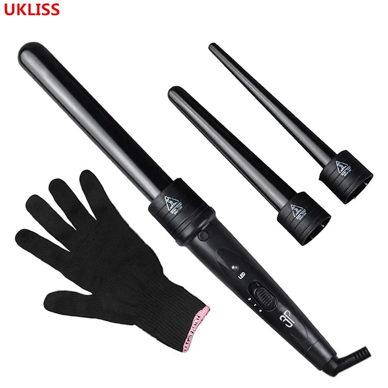 

5 in 1 Curling Iron Wand Set Professional Hair Curling Iron Hair Waver Curl Styler Tool Electric Hair Curler Roller Curling Wand