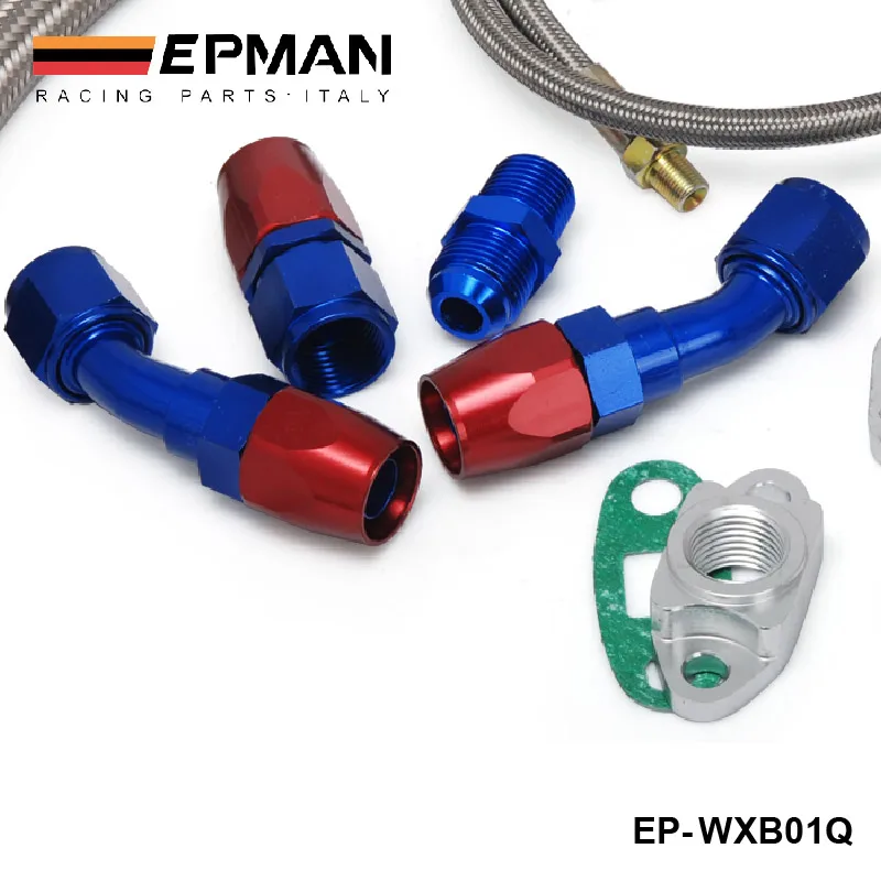 36 "4 1/8 NPT линия подачи масла + 17" 10 AN турбо обратного слива комплект EP WXB01Q|kit can|kit