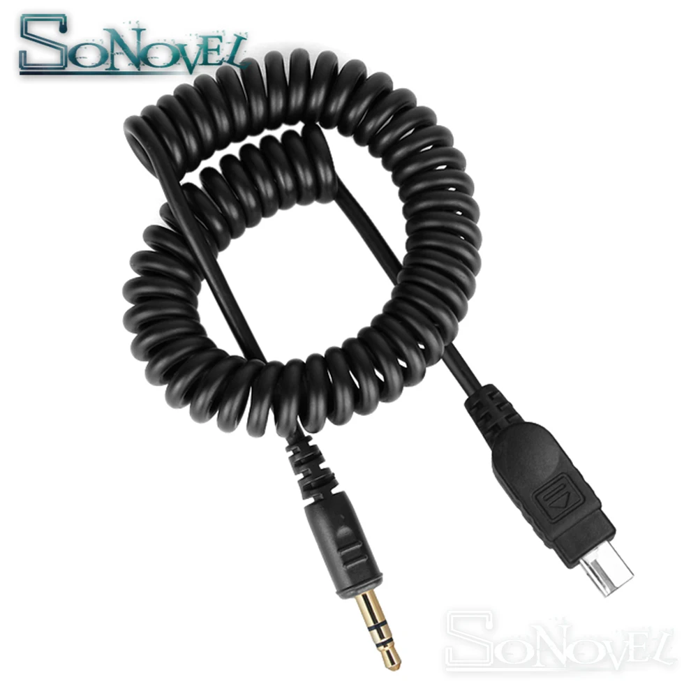 3.5mm-N3 / MC-DC2 Remote Control Shutter Connect Cable Cord for Nikon D7500 D7200 D5600 D5500 D3300 D750 D610 Pixel TW-283 T3 T8