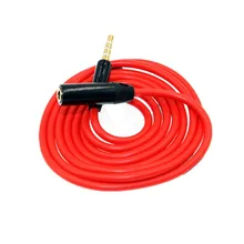 500 шт. 1 м красный 3.5 мм Джейк мужчин и женщин аудио AUX кабель-удлинитель аксессуар Связки для iPhone Samsung MP3 MP4 наушников динамик