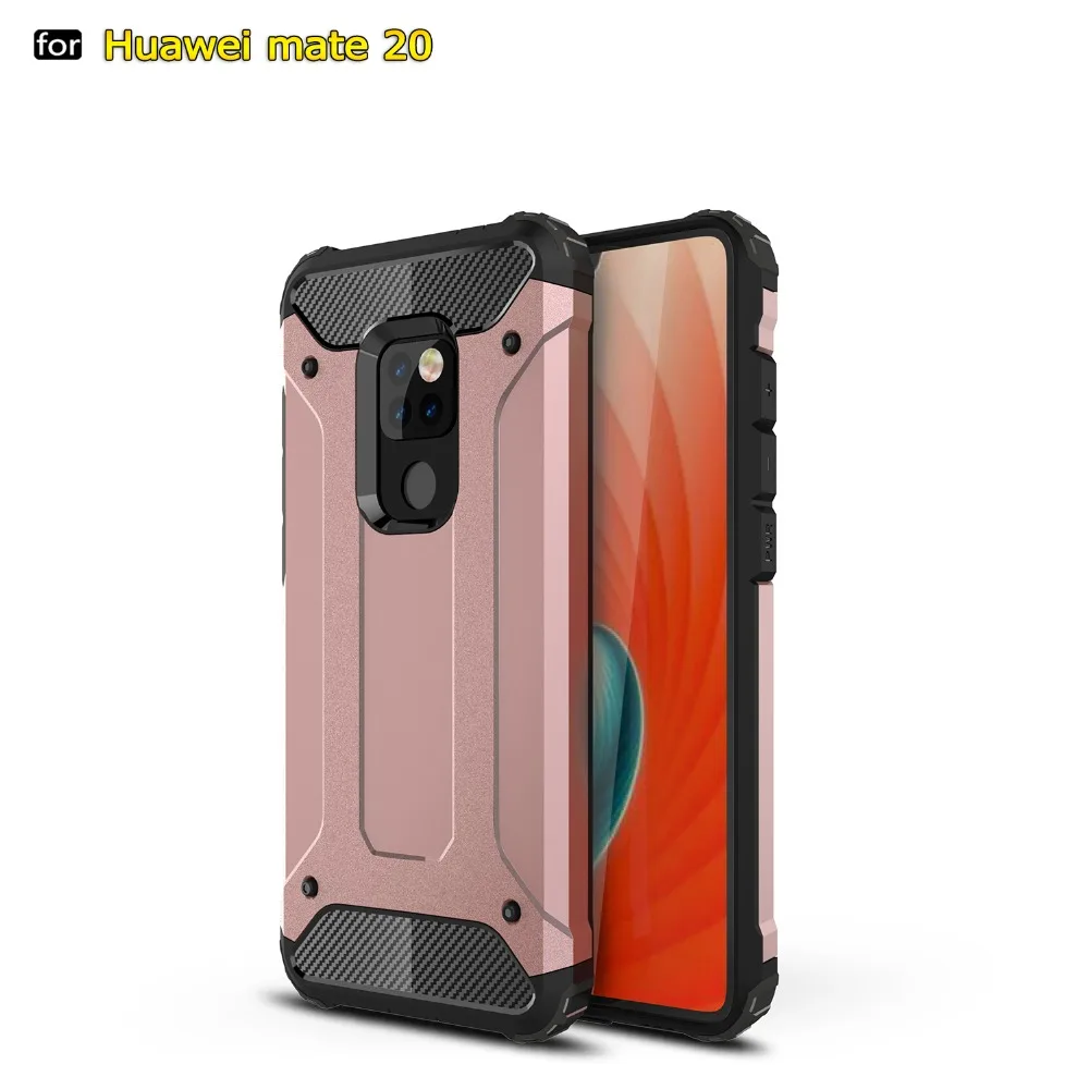 

For Huawei Mate 20 Pro Lite PC + Silicone Dual Layer Anti Shock Impact Armor Case For Huawei Mate 20 Lite Pro Shockproof Cover