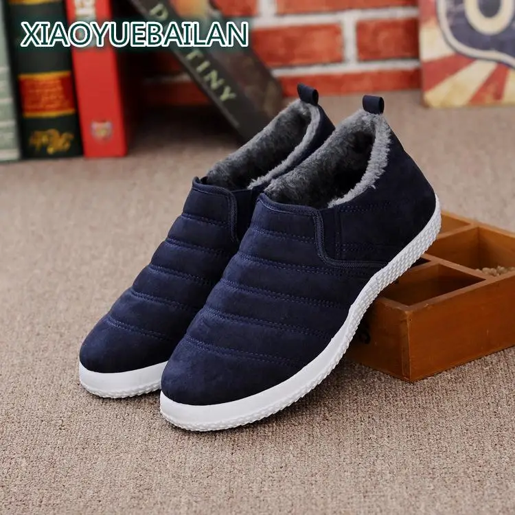De gris Slip En Noir Occasionnels Chaud Hiver bleu Cachemire jaune Bottes Épaissie Vieux Mode Hommes Mâle Chaussures Et RjL54A