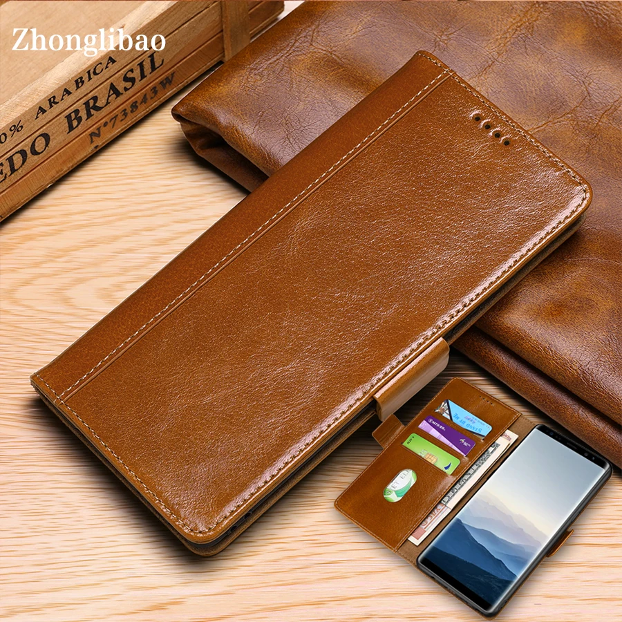 

Luxury Genuine Leather Wallet Flip Case for Samsung Galaxy S10 S9 S8 Plus S10e Note 9 8 Note9 S10plus Magnetic Book Cover Purse
