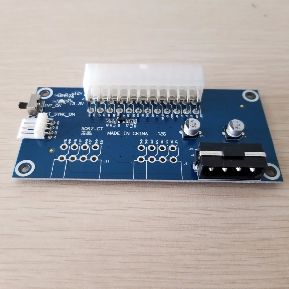 50 قطعة/الوحدة PC سطح المكتب ATX 24Pin المزدوج PSU امدادات الطاقة مزامنة كاتب موسع كابل ل جهاز تعدين بيتكوين تزوير DIY