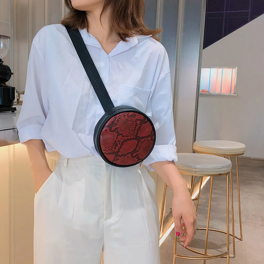 

Serpentine Zipper Waist Bag For Woman Waist Bags Women Designer Fanny Pack Fashion Belt Leather Patchwork Fanny Pack Bolsa Femin