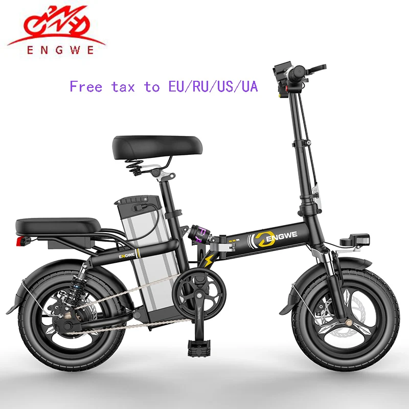 Perfect 14inch Aluminum Folding Electric Bike 48V21A/32A LG Lithium Battery 350W Powerful Motor electric Bicycle Scooter  City  e bike 0