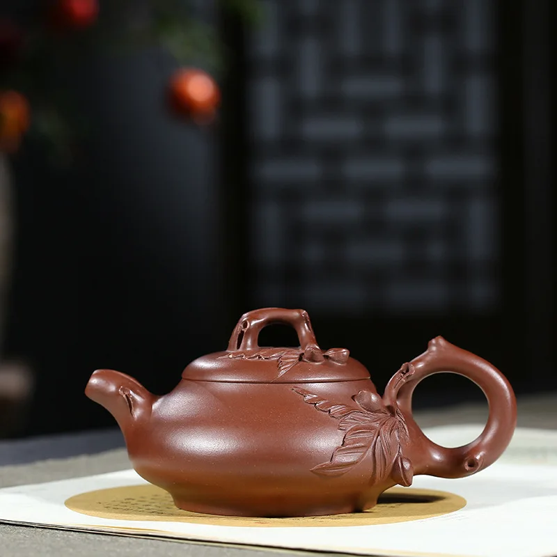 

Purple Ink For Imprinting Of Seals Peach-shaped Mantou Jade Milk Pot Preserve One's Health Kettle Kungfu Online Teapot Tea Set