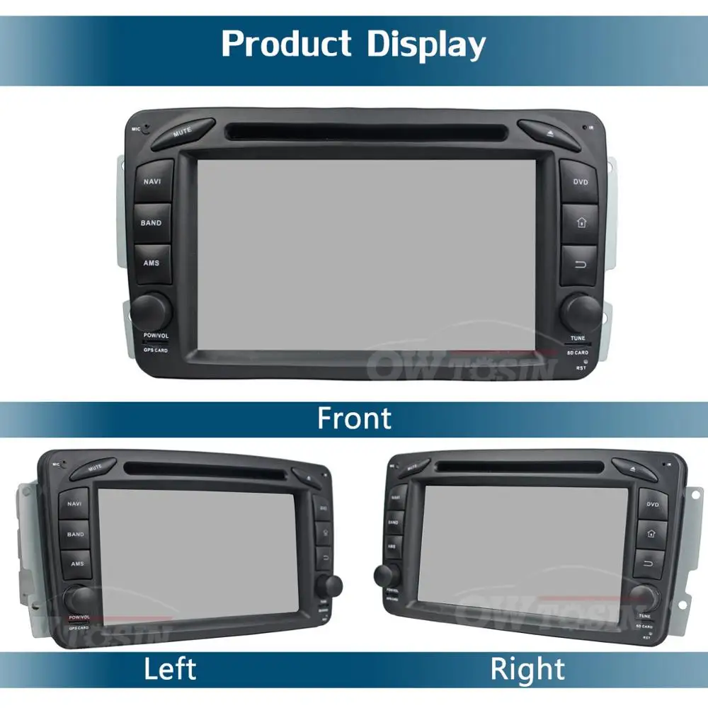 Cheap 7"IPS 8Core 4G 64G Android 9.0 Car DVD Radio GPS Player For Mercedes-Benz ML CLK C-Class SLK E-Class A-Class Series DSP CarPlay 4