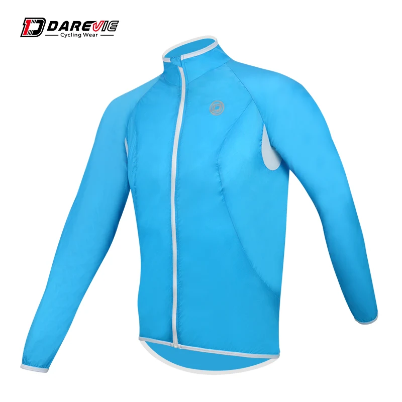 

Darevie cycling jacket high quality soft lightweight bike jacket windproof riding water resistant cycling clothing for men women