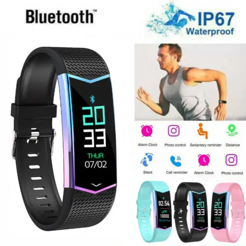 Умный браслет с цветным экраном HD 0 96 дюйма умный Bluetooth спортивные наручные часы