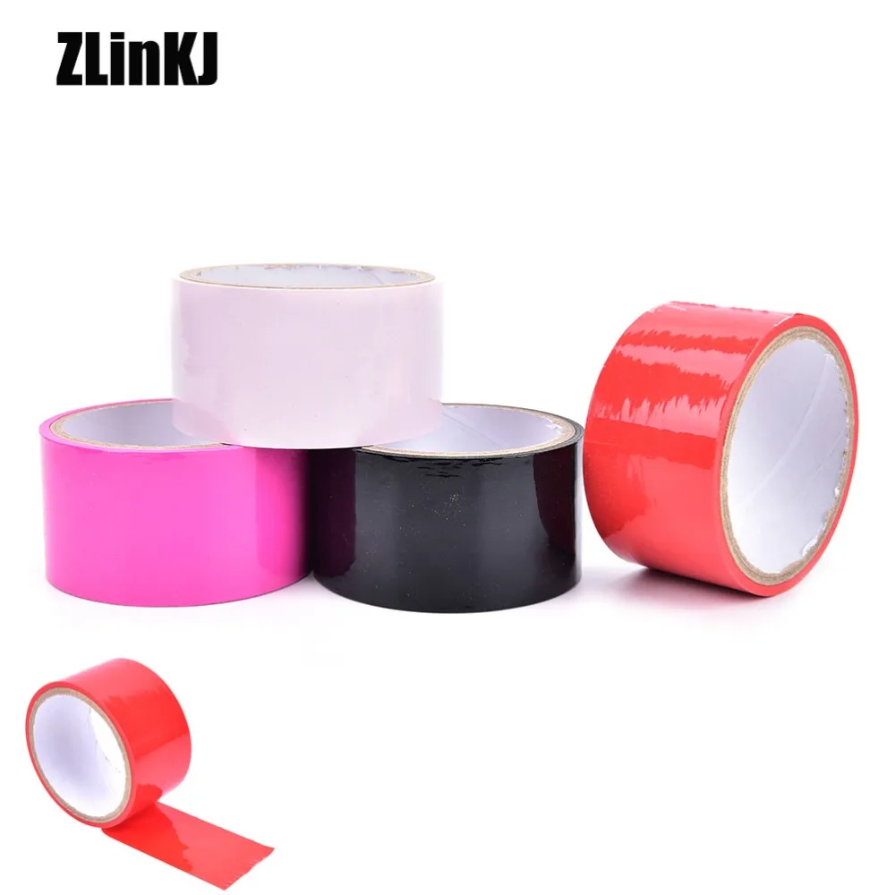 Pvc Duct Tape Elastic Sticky Bondage Binding Tape Kinky Tied Fetish Restraint Belt Bdsm Tape