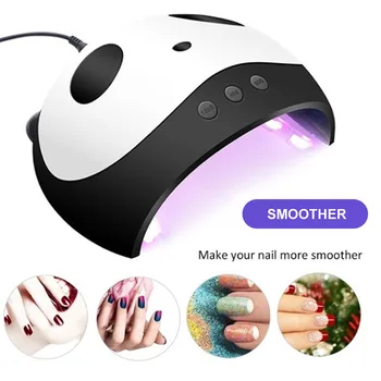 

Cute Panda 36W Nail Dryer UV Led Lamp Nail Dryer For All Types Gel Polish Curing 60s/90s/120s Timer LCD Display Nail Dryer Lamp