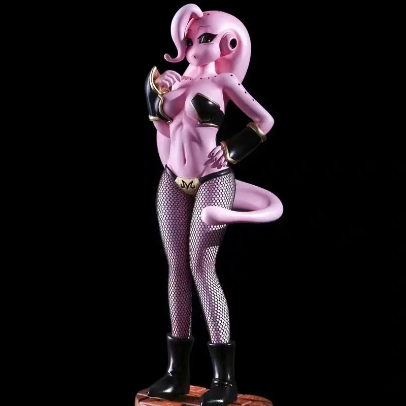 

23cm Dragon Ball Z Majin Buu Girl Ver Action Figures Lady/girl Majin Boo Figure Action GK Sexy Black Stocking PVC Toy Doll Model