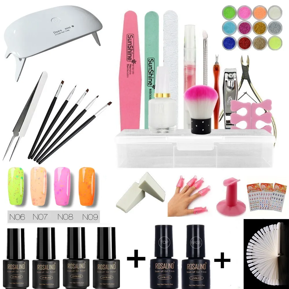 

Manicure Manicure Set 6 Color Nail Paint Powder Decoration Fake Finger Set Paint Manicure Tool Set