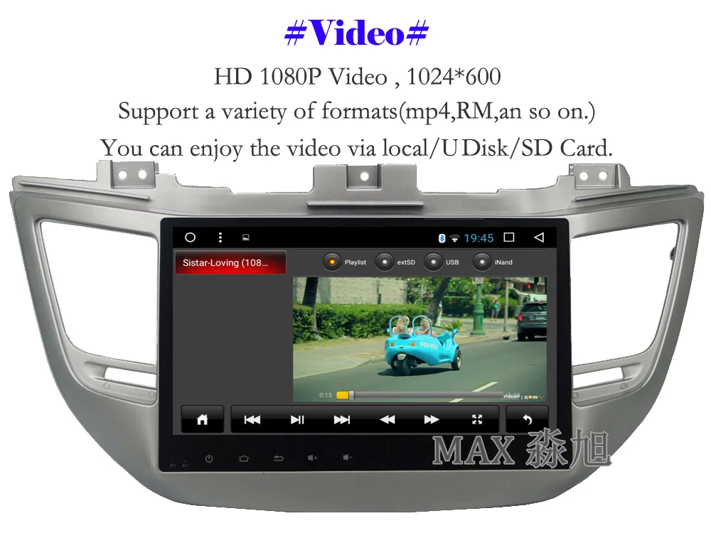 Excellent MAX Android 7.1.1 Silvery Frame For Hyundai Tucson/IX35 Car Radio GPS Navigation System Bluetooth call/music WIFI SWC free map 6