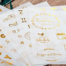 6 unidades/pacote ouro carimbando papelaria adesivos diy álbum diário planejador scrapbook adesivos bala diário adesivo material escolar(China)
