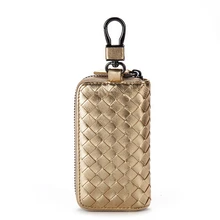 Новая мода ключ бумажник высокого класса из натуральной кожи овчины Вязание ключи чехол кошельки унисекс держатели для ключей