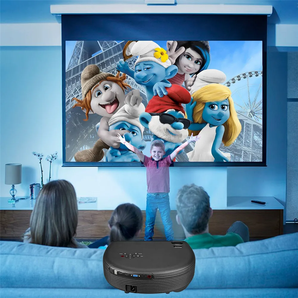 Excelvan CL760 обновленный ЖК проектор CL720 HD 3200 люмен 1280*800 LED 1080P Видеоигры ТВ домашний