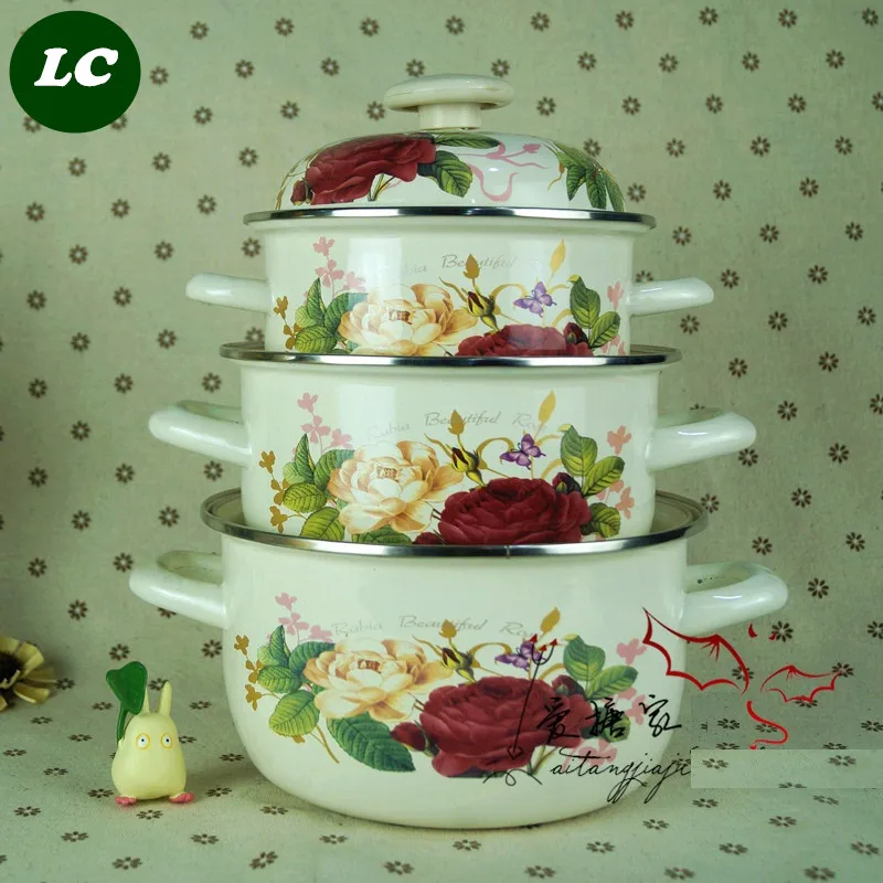 Buy FREE SHIPPING casserole set enamel pot set ceramic