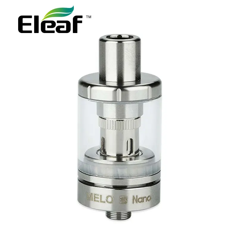 

Eleaf Melo 3 Nano Atomizer 2ml Capacity Tank with ECML 0.75ohm Head EC 0.3ohm Coil Top Filling for Eleaf IStick Power Nano Mod