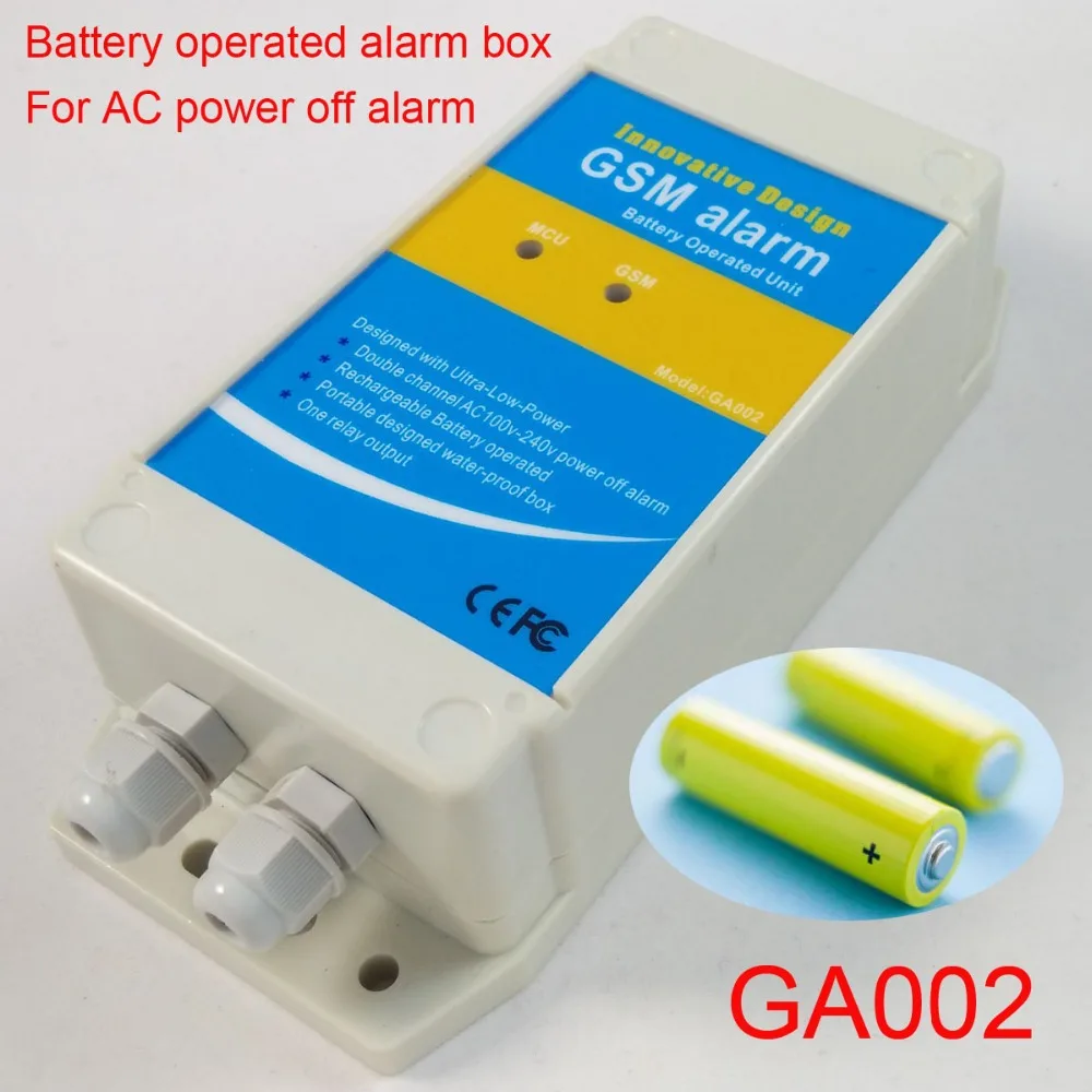 GSM Alarm box (Battery operated GSM alarm box) for AC110V power failure