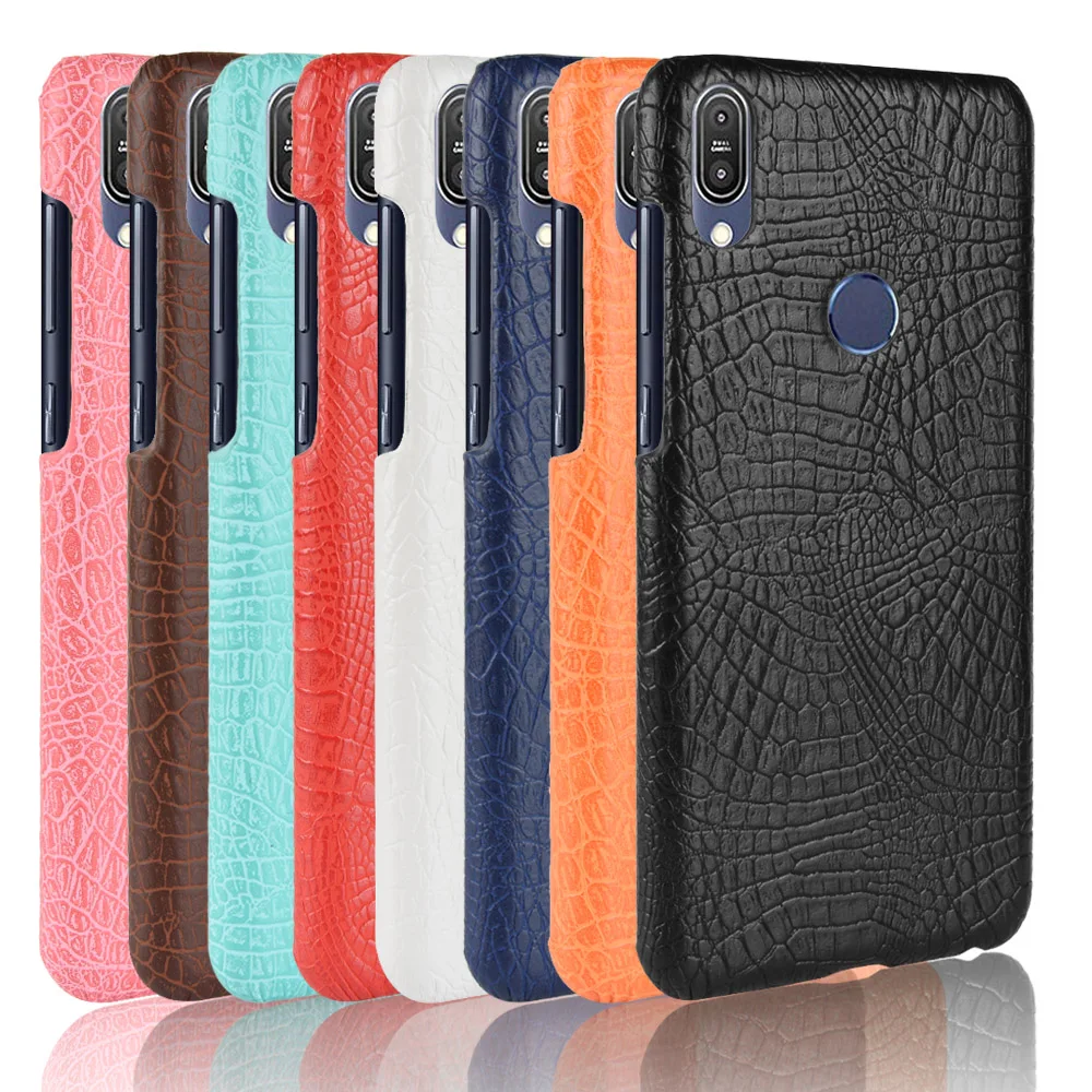 For Asus Zenfone Max Pro (M1) ZB601KL Case PU Luxury Crocodile PC Hard Cover M1 ZB602KL Phone | Мобильные телефоны и