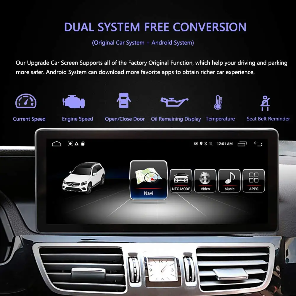 Flash Deal OZGQ Car Multimedia Player For Mercedes Benz A CLA GLA Class W176 2012-2018 With 10.25 inch Screen 8 Core GPS WiFi Radio Stereo 2