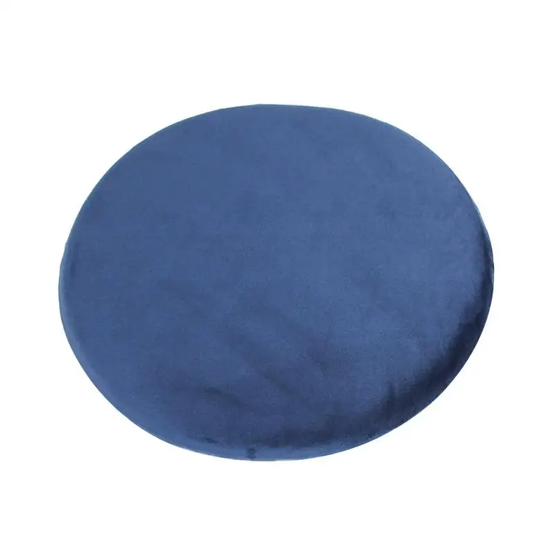 Круглая Йога Подушка для медитации памяти Хлопок Подушка для офиса Йога - Цвет: Синий