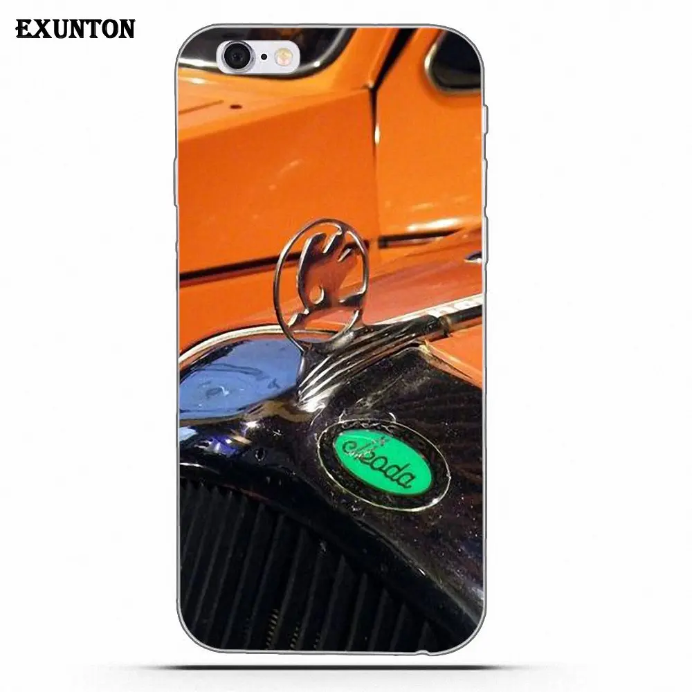 Мягкий чехол с логотипом Skoda для Apple iPhone 4 4S 5 5C SE 6 6S 7 8 Plus X для Apple iPhone 4 4S 5 5C SE 6 6S 7 8 Plus X