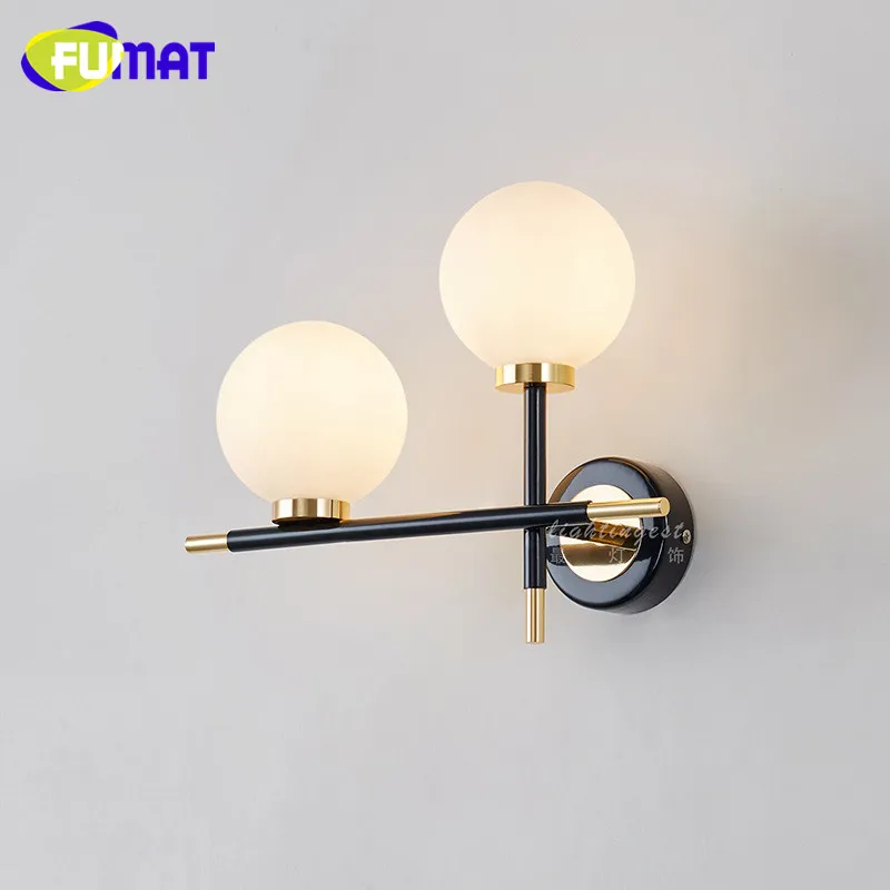 2 Heads Glass Wall Lights 1