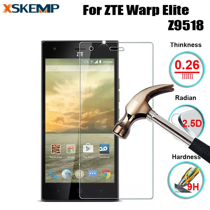 Для ZTE Warp Elite Z9518 ультратонкая защитная пленка из закаленного стекла премиум