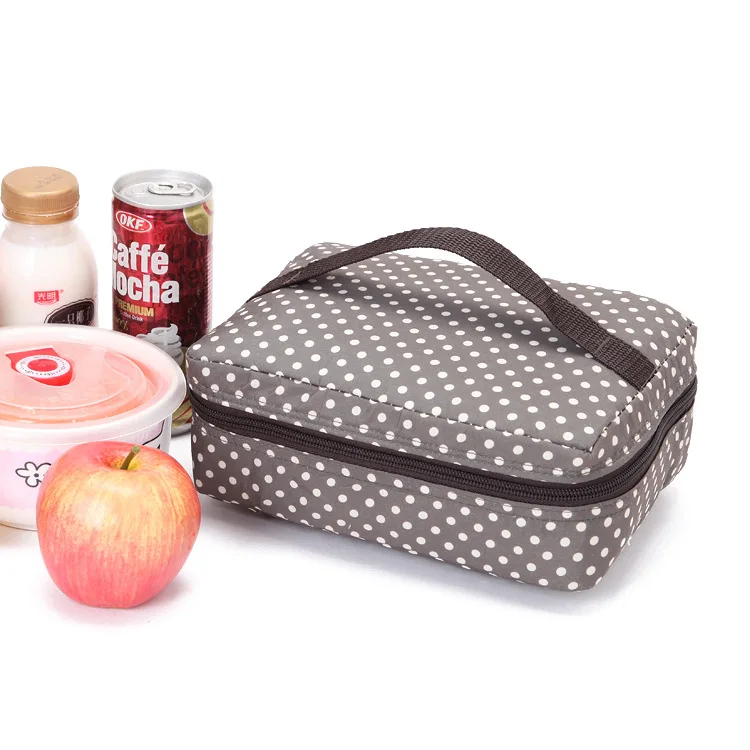 Высококачественная квадратная сумка-холодильник, Термосумка, маленькая коробка для ланча, портативная изоляционная упаковка для еды, льда, фруктов, молока, свежая крутая сумка - Цвет: Серый